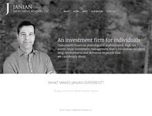 Tablet Screenshot of janianinvestment.com